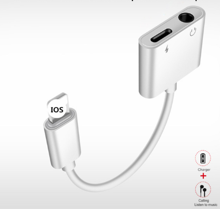 Spliter pro iPhone Lighting na Lighting a 3,5mm Jack